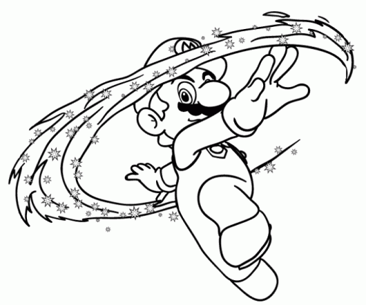 Free printable mario coloring pages for kids