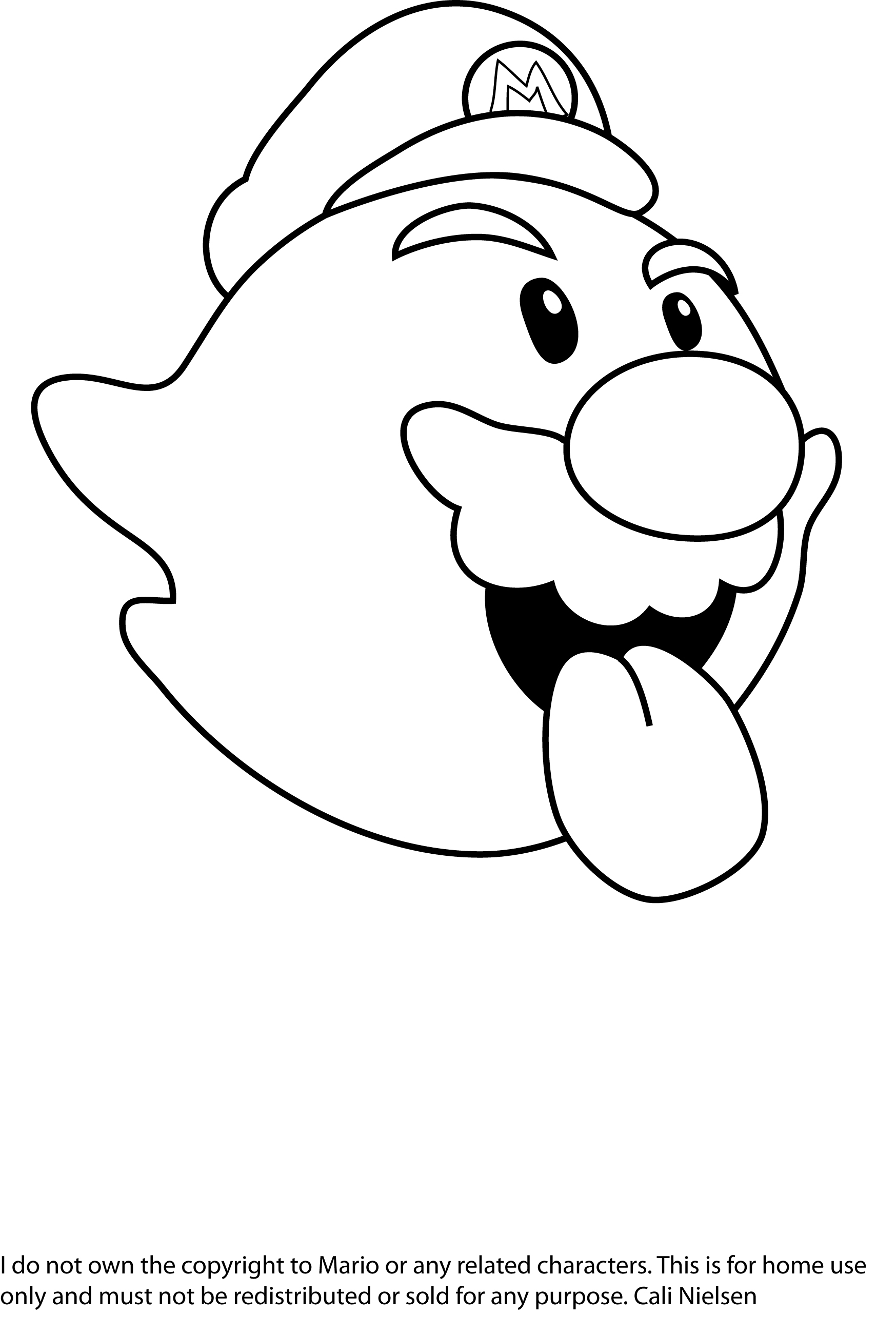 Super mario ghost calis art studio