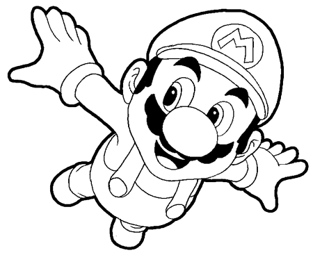 How to draw mario flying from super mario galaxy drawing tutorial