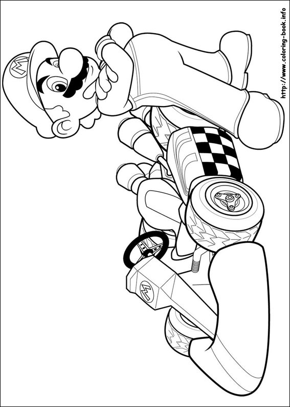 Super mario bros coloring picture