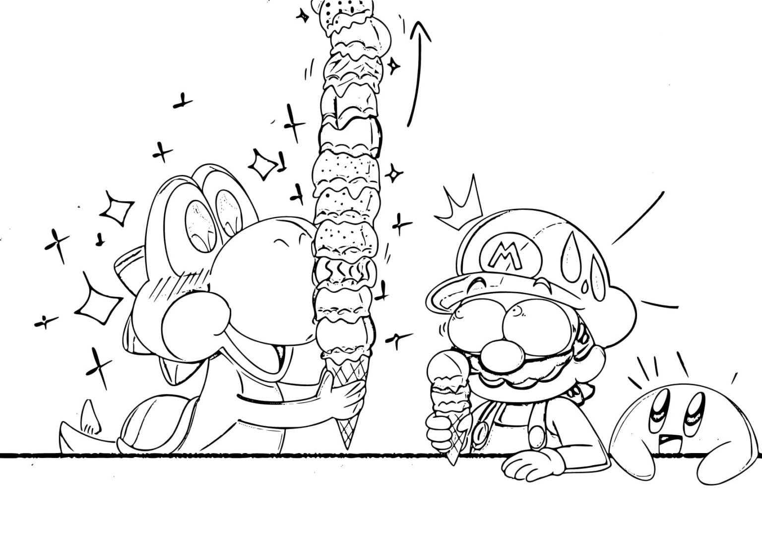 Super mario bros coloring pages