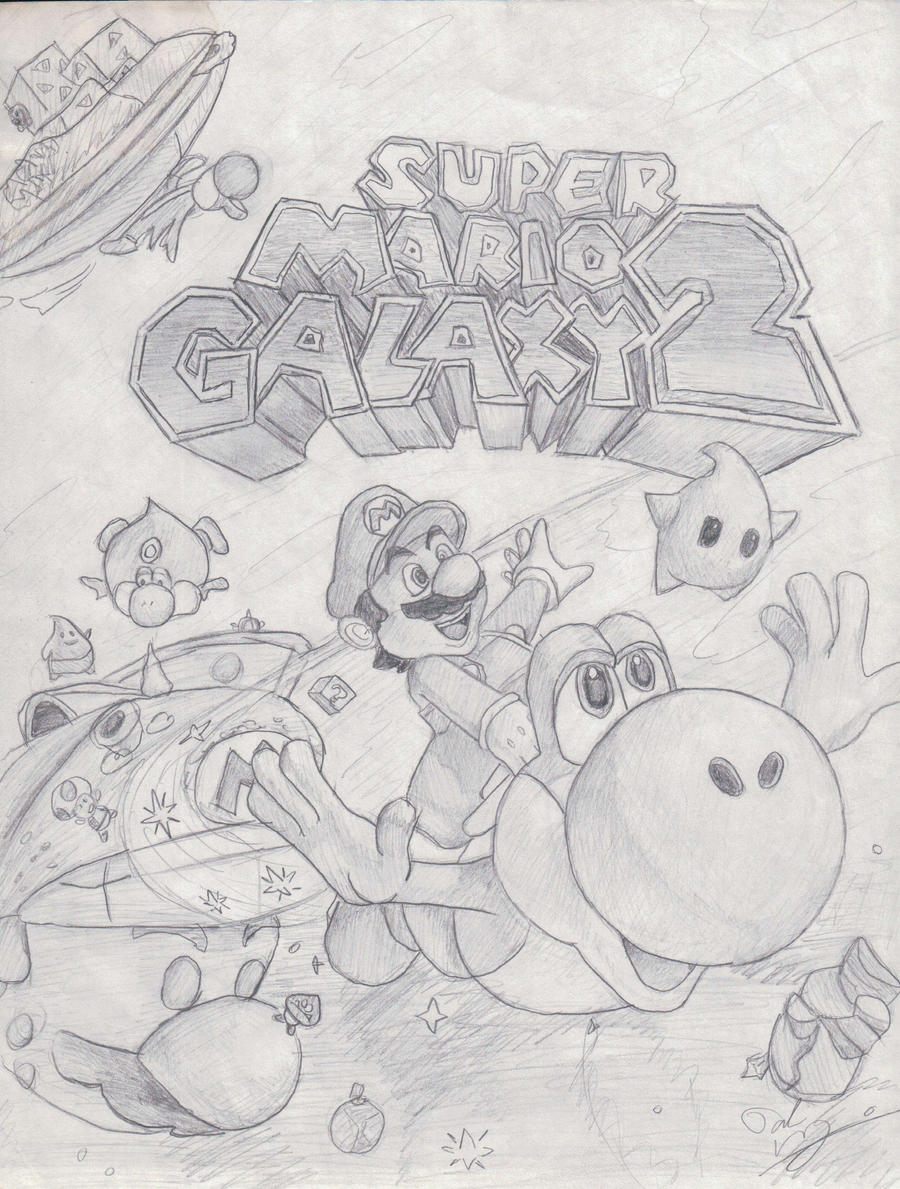 Old mario galaxy drawing by twinkie on