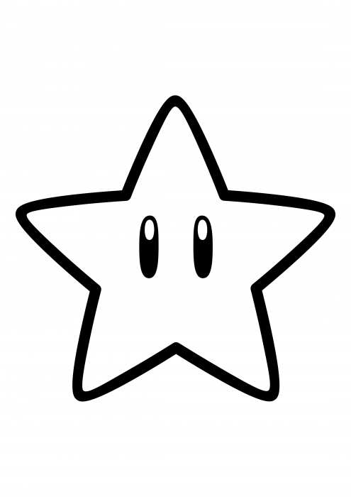 Star coloring pages super mario coloring pages