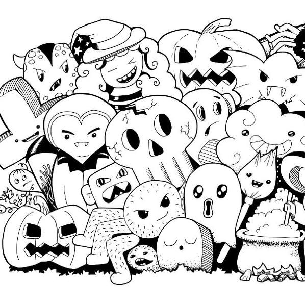 Best halloween coloring pages
