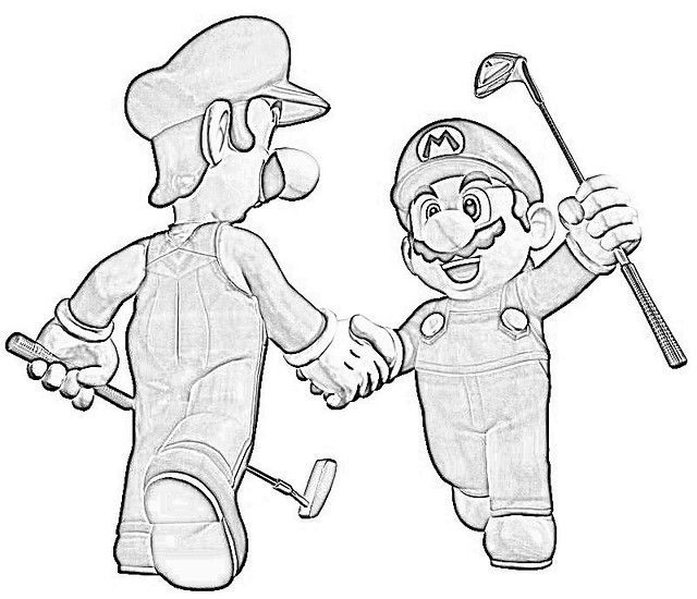 Mario and luigi coloring page good coloring page for marioâ