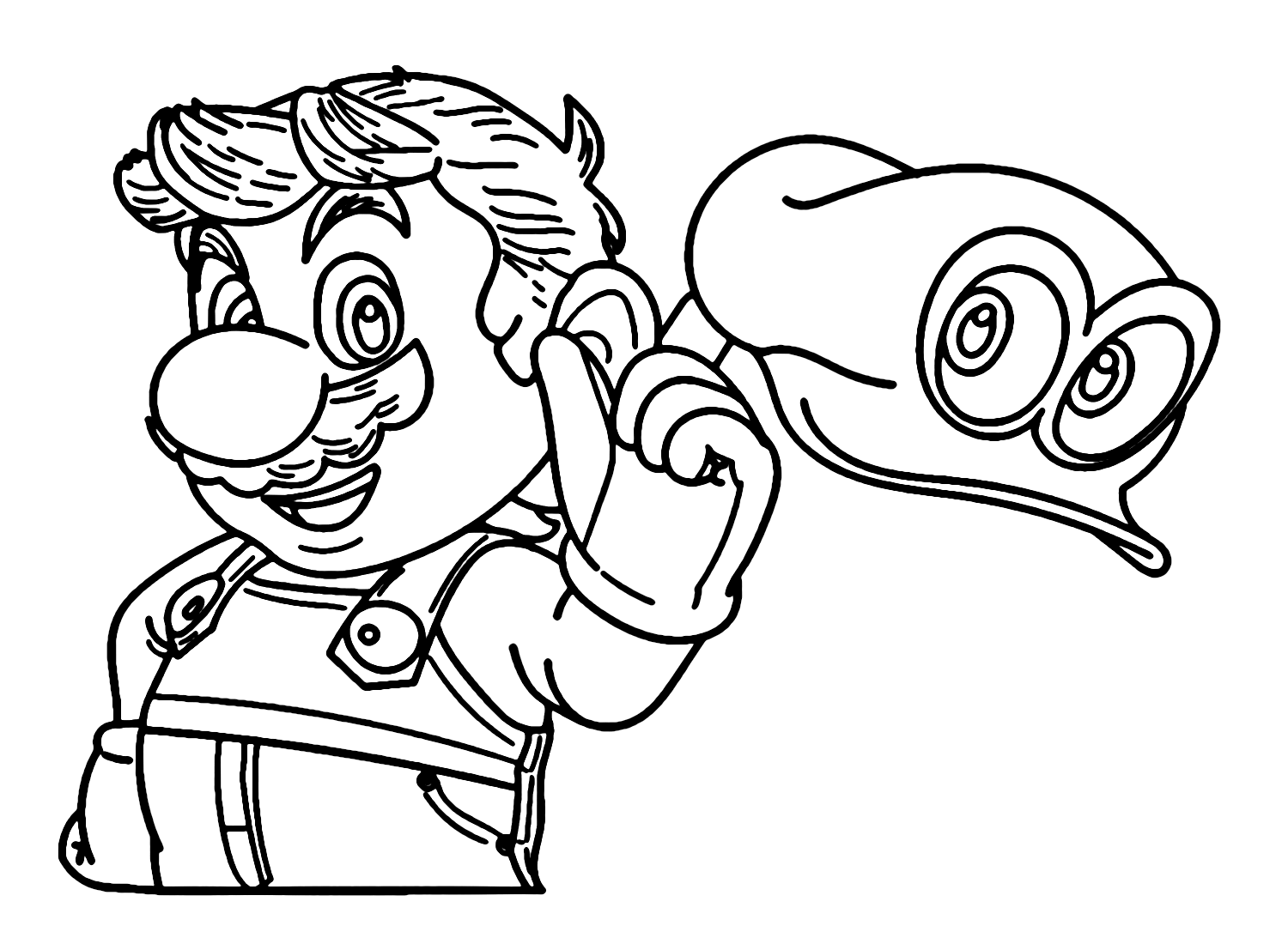 Super mario odyssey coloring pages