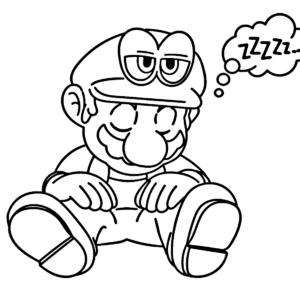 Super mario odyssey coloring pages printable for free download