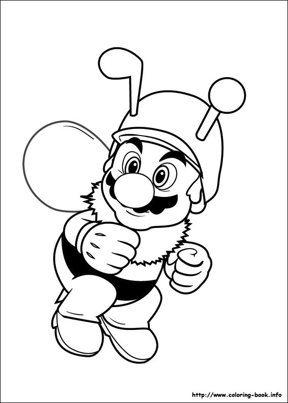 Super mario bros coloring picture