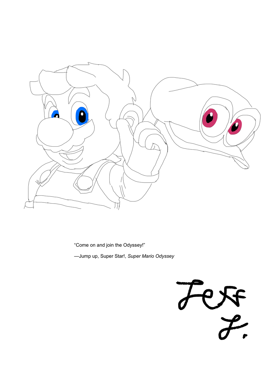 Super mario odyssey doodle jeffkgamer