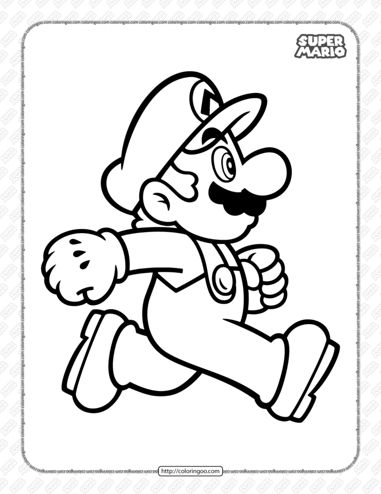 Super mario bros pdf coloring book for kids super mario coloring pages mario coloring pages super mario