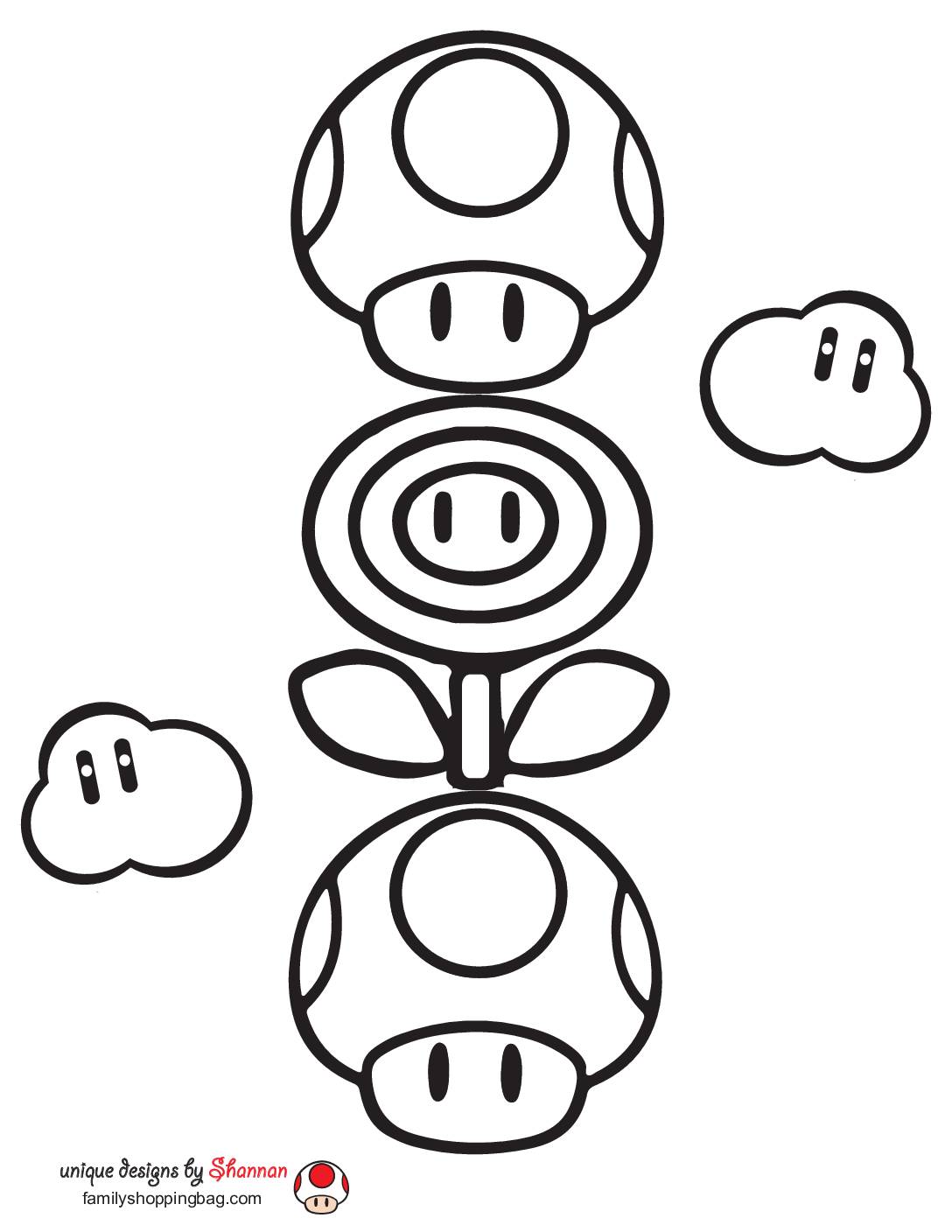 Free printable mario coloring pages and more lil shannie