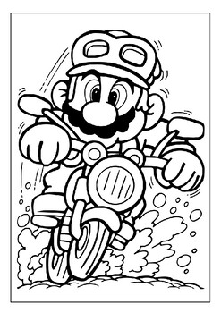Get your kids excited about coloring with our printable mario kart pages pdf