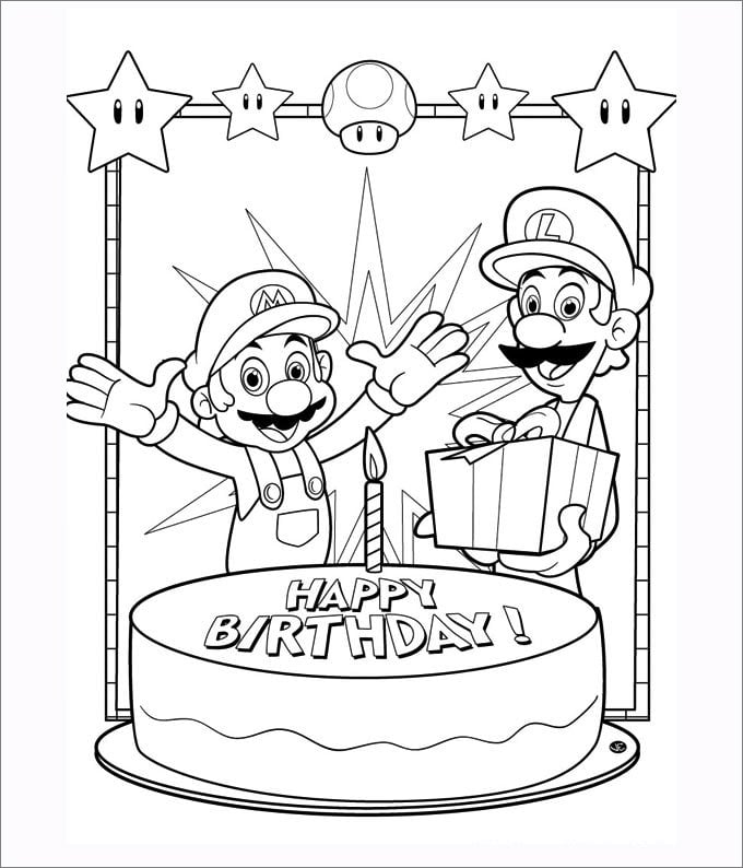 Mario coloring pages