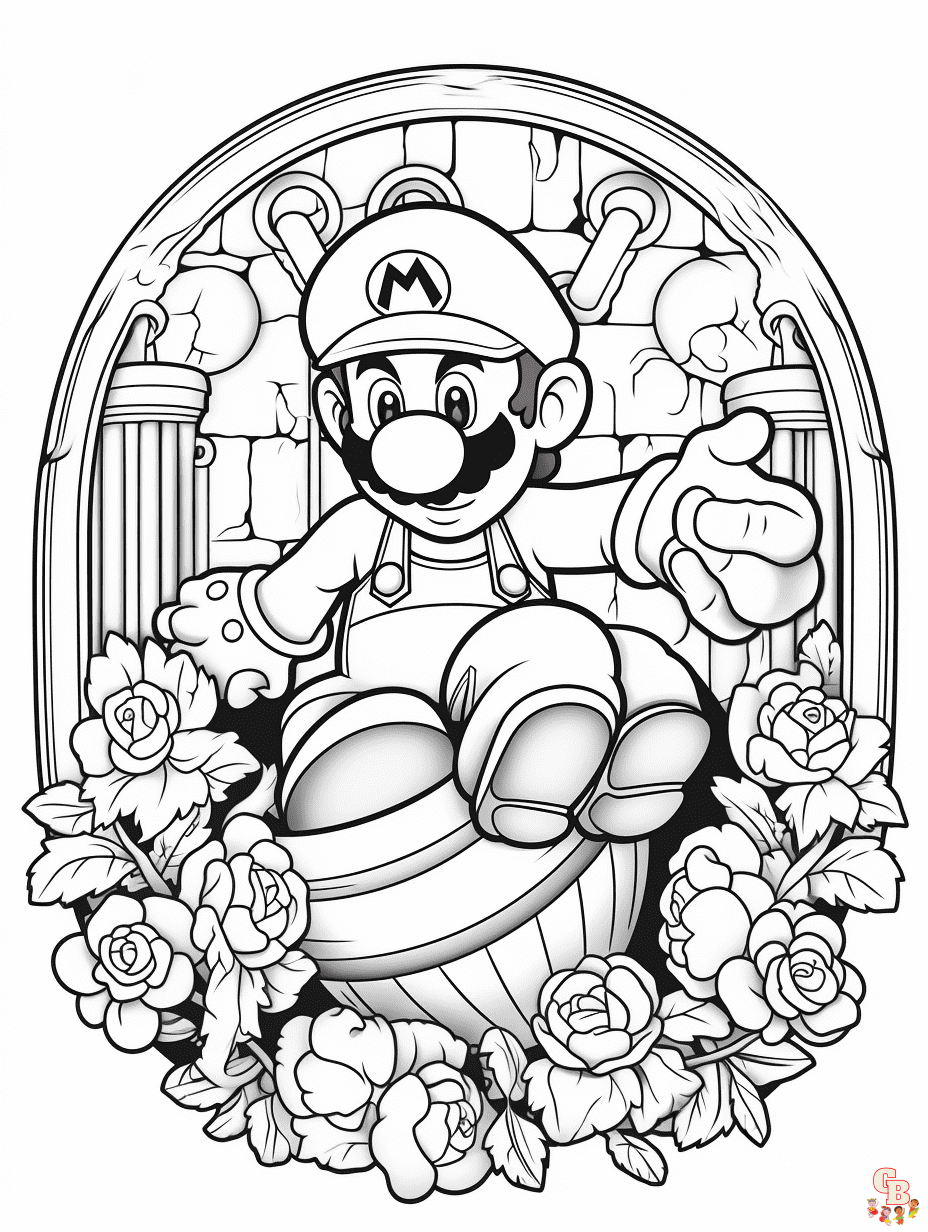 Super mario coloring pages morsomme og lãrerike aktiviteter
