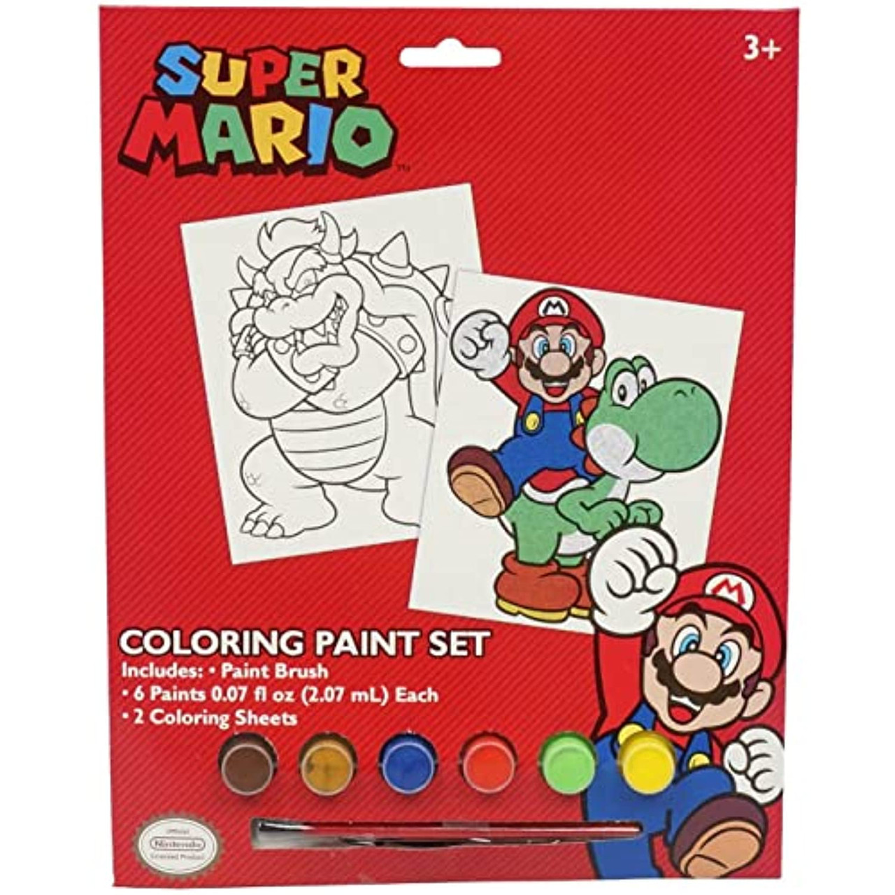Super mario poster paint set