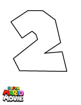 Mario bros movie numbers outlined by monty king media tpt