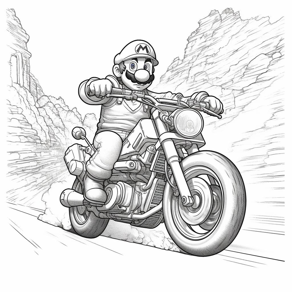 Awesome super mario bros coloring pages