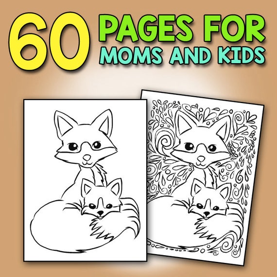 Mommy and me coloring book a super cute activity book for parents and children to color together color with mom coloring books download now