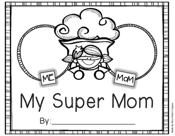 Mothers day book freebiemy super mom by miss hellens hippos