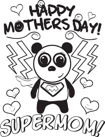 Printable super bunny rabbit coloring page for kids â