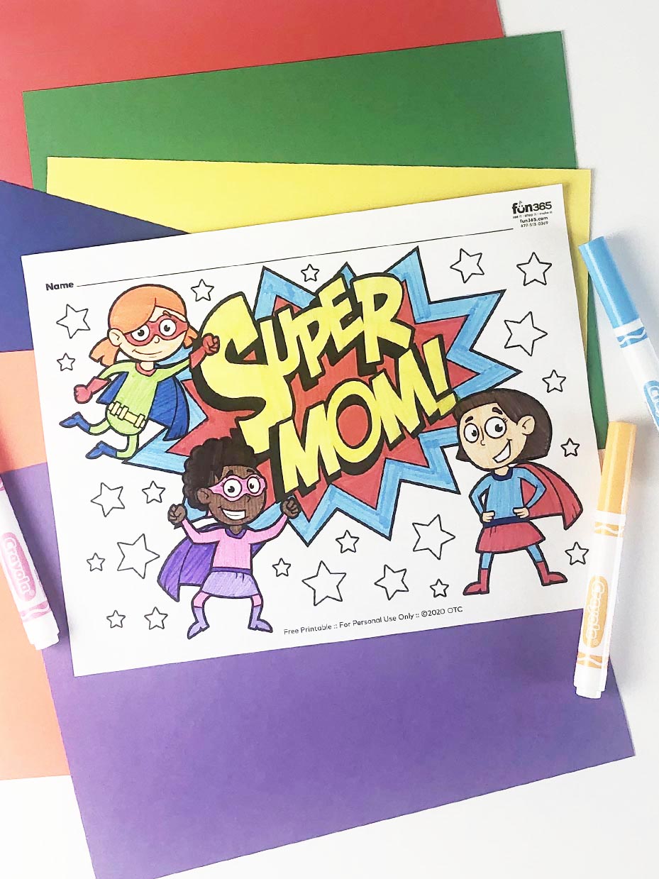 Free mothers day coloring pages