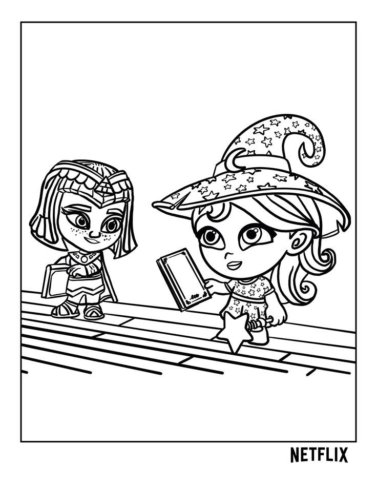 Colorful super monsters coloring pages