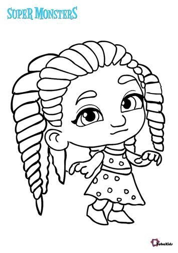 Super monsters coloring pages