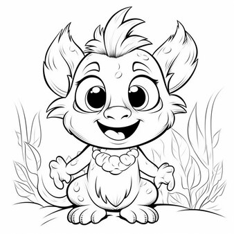 Page monsters coloring pages pictures
