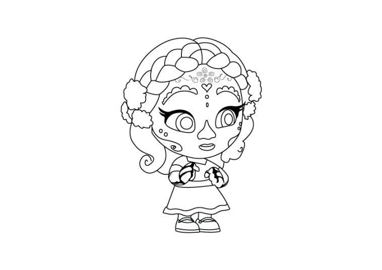 Super monsters â vida colouring page