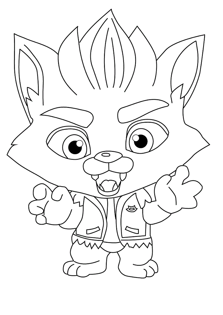 Super monsters coloring pages