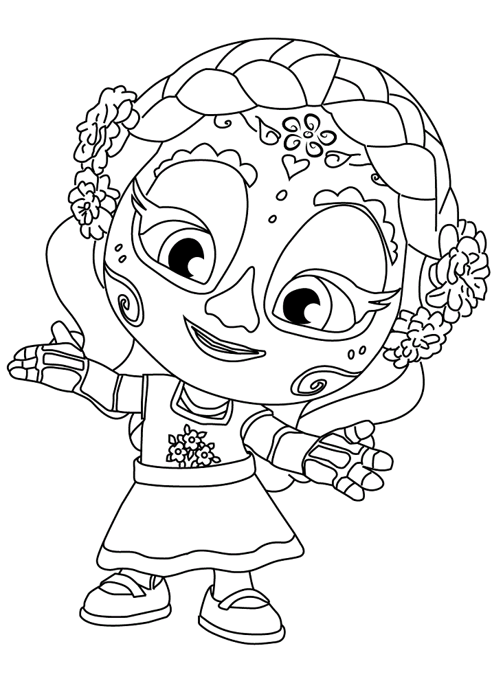 Super monsters coloring pages