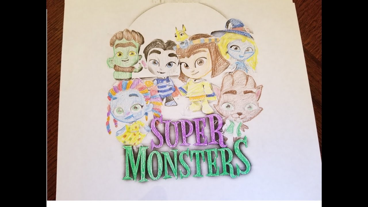 Super monsters netflix coloring video watch the super monsters toys from netflix get colored
