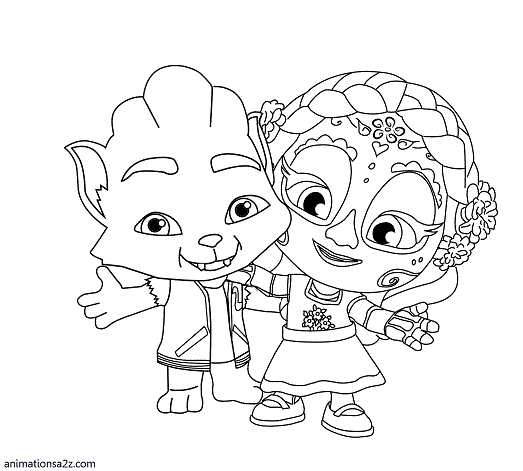 Super monsters coloring pages printable for free download