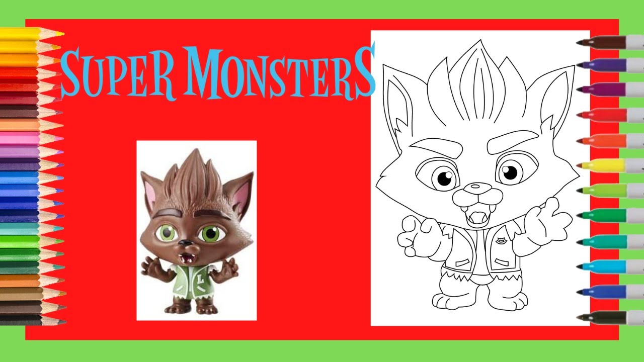 How to color super monsters lobo markers