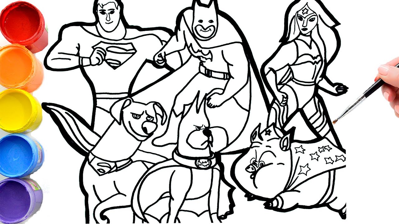 Ðð how to draw dc league of super