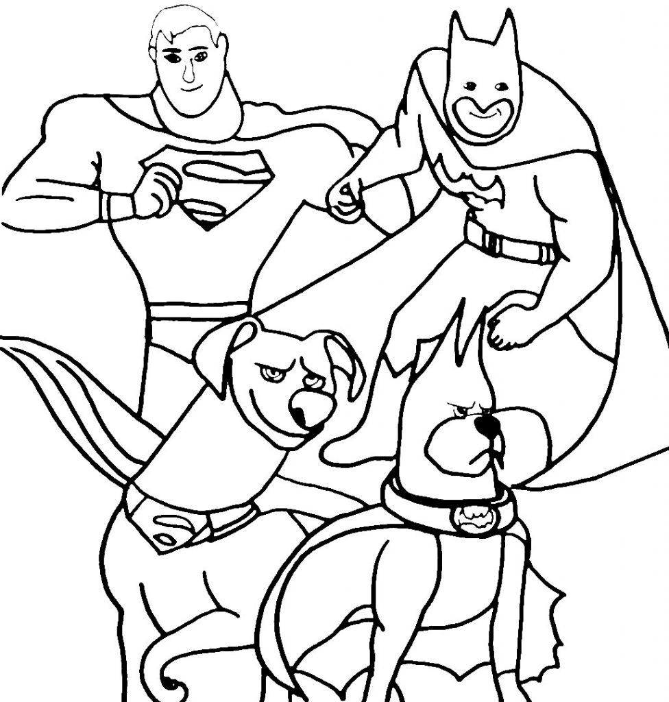 Coloring pages dc league of super pets â art education