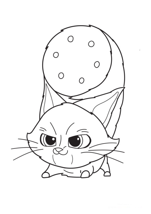 Streaky dc league of super pets coloring page