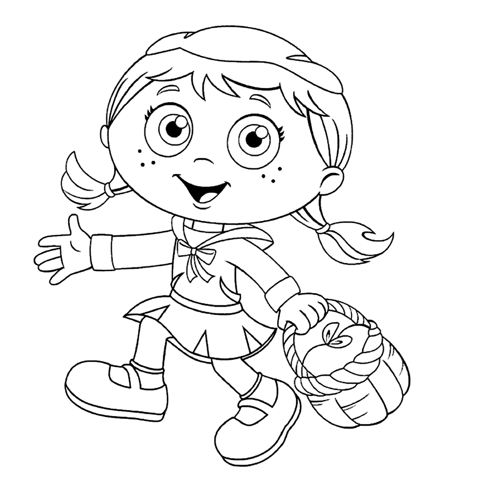 Super why coloring pages