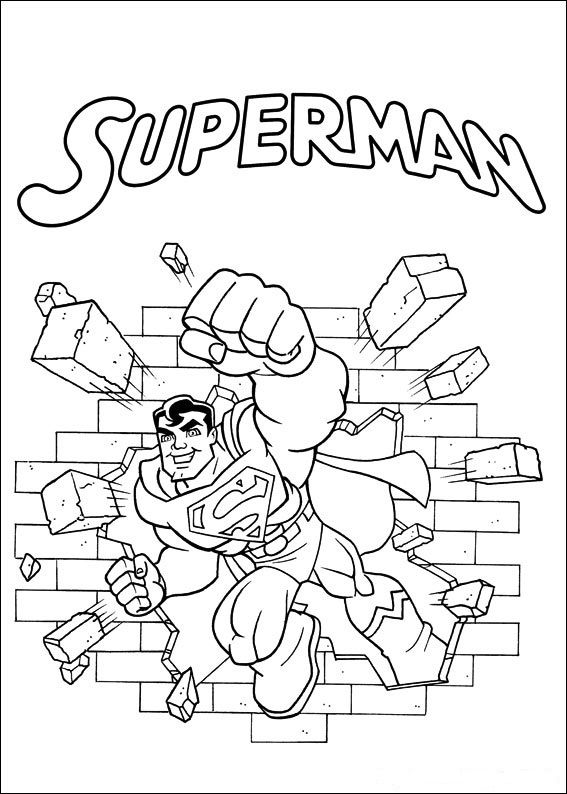 Coloring page superfriends superfriends kleurplaten kleurboek voor kinderen