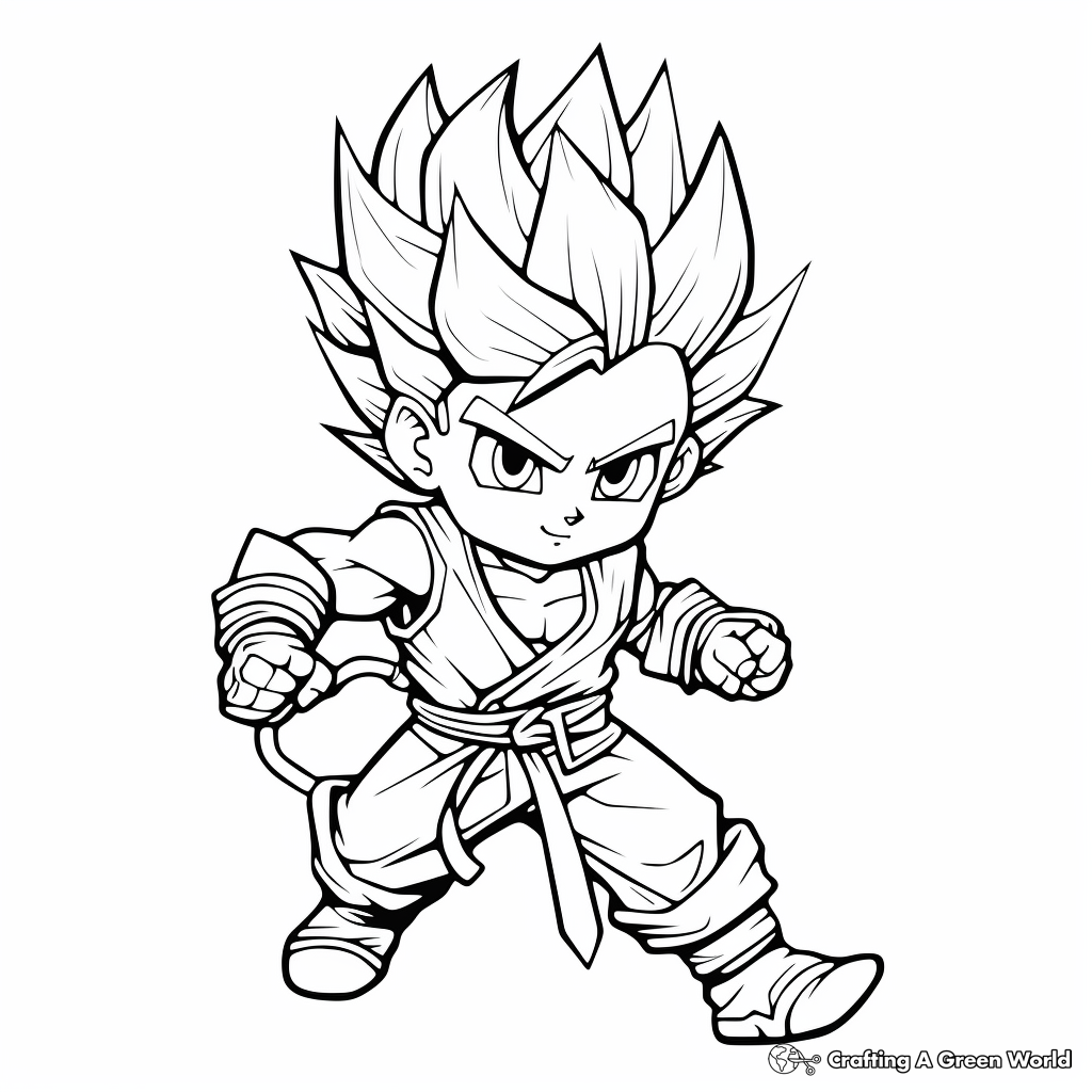 Goku coloring pages