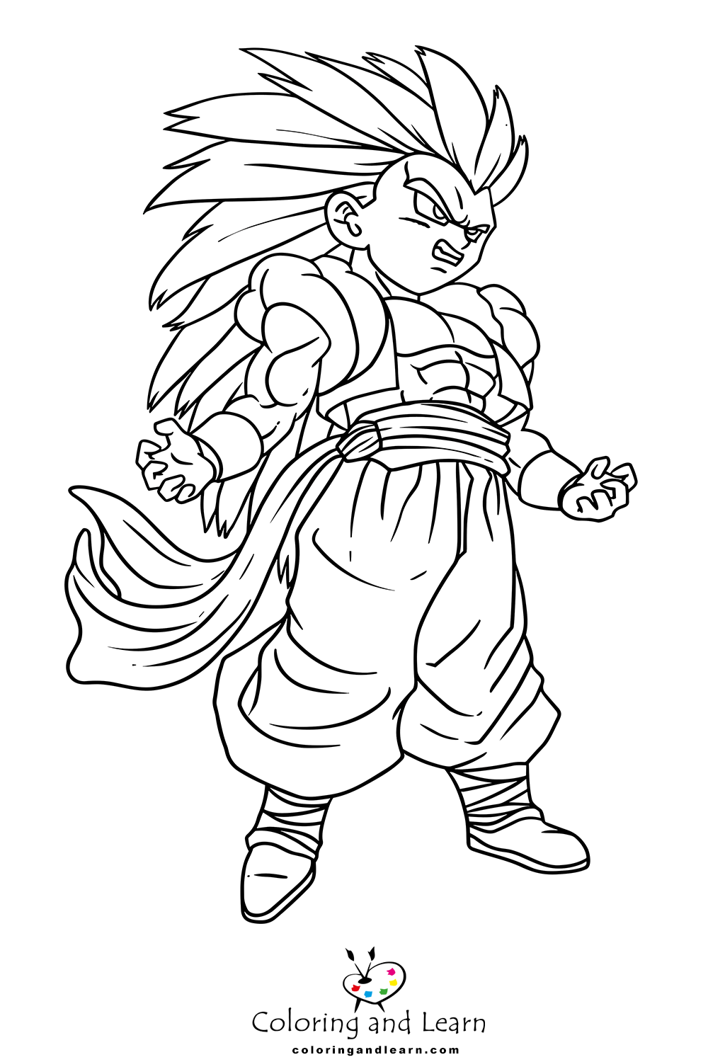 Goku coloring pages