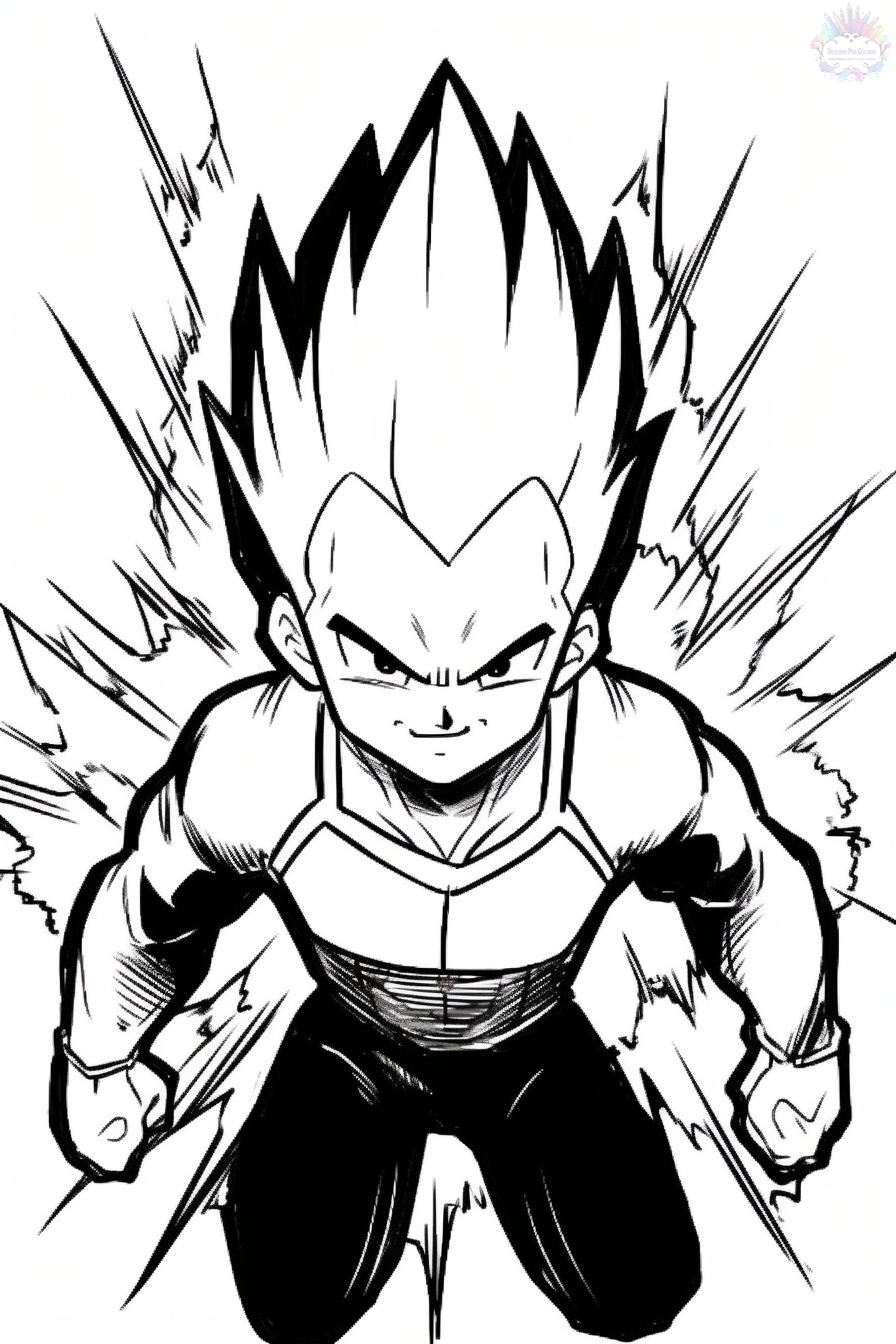 Vegeta coloring pages