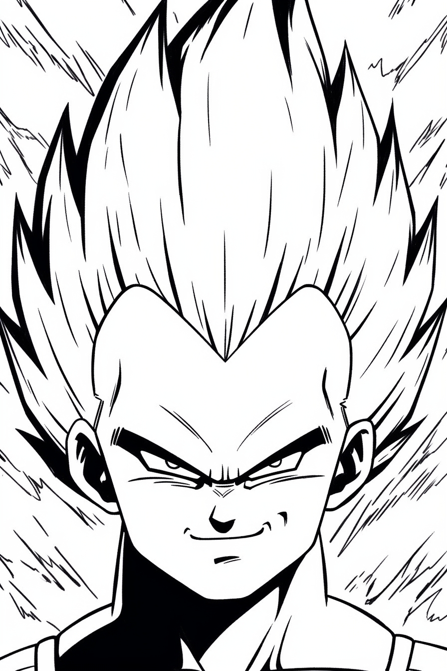 Vegeta coloring pages