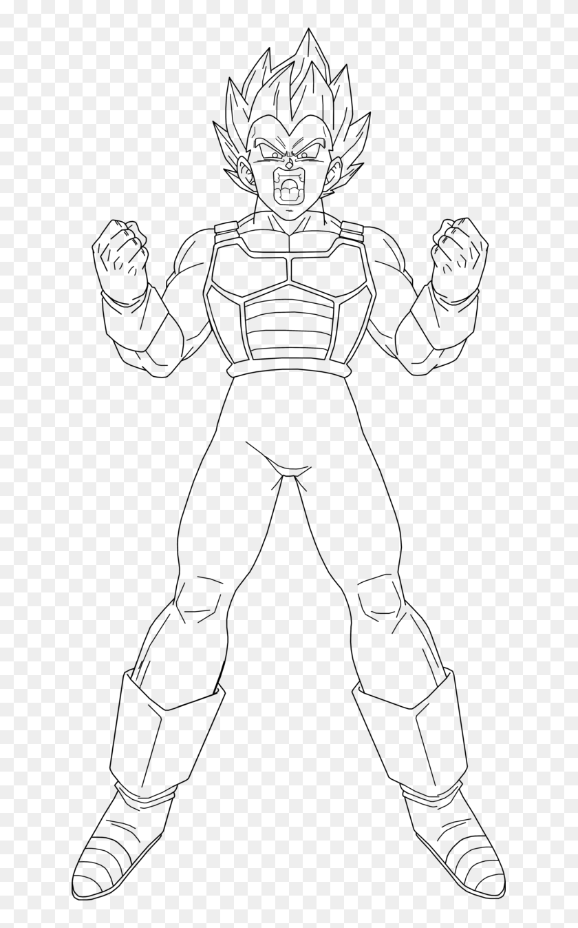 Super vegeta lineart