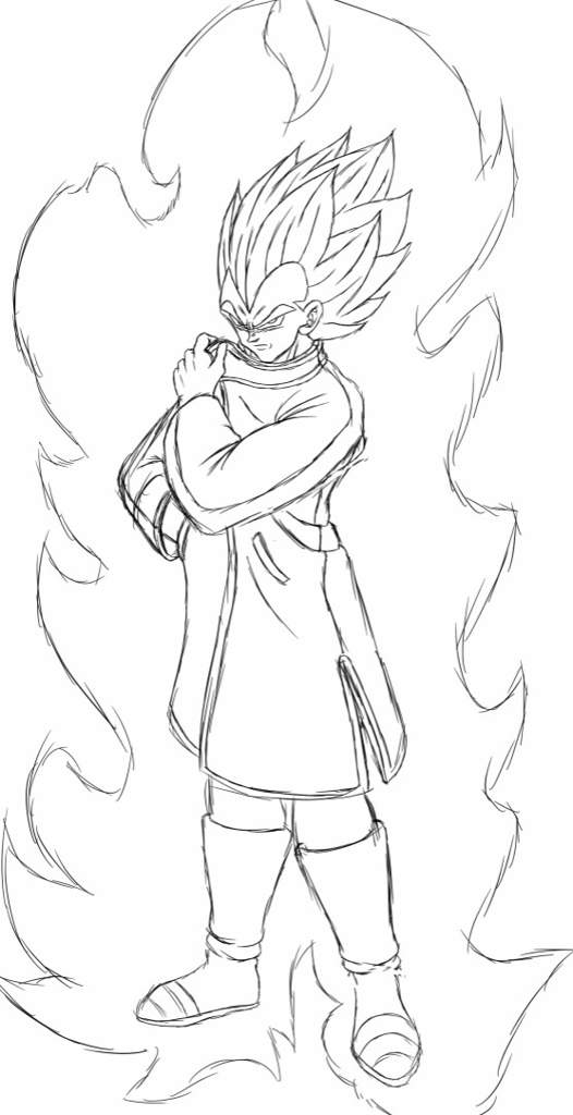 Super saiyan blue vegeta drawing dragonballz amino