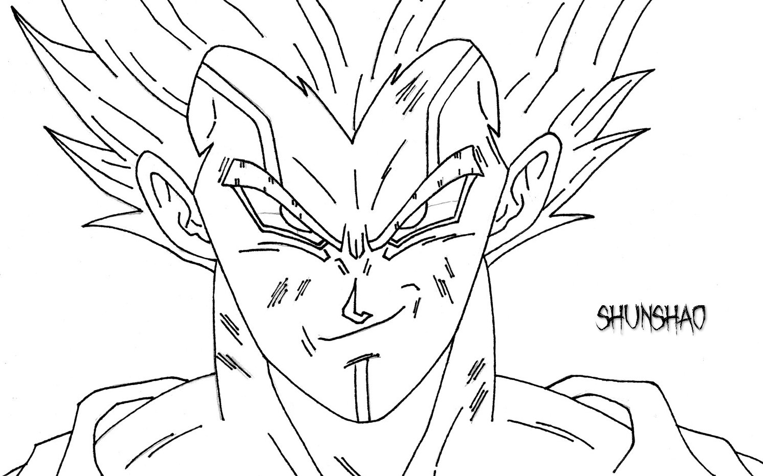 Shunshao on x vegeta