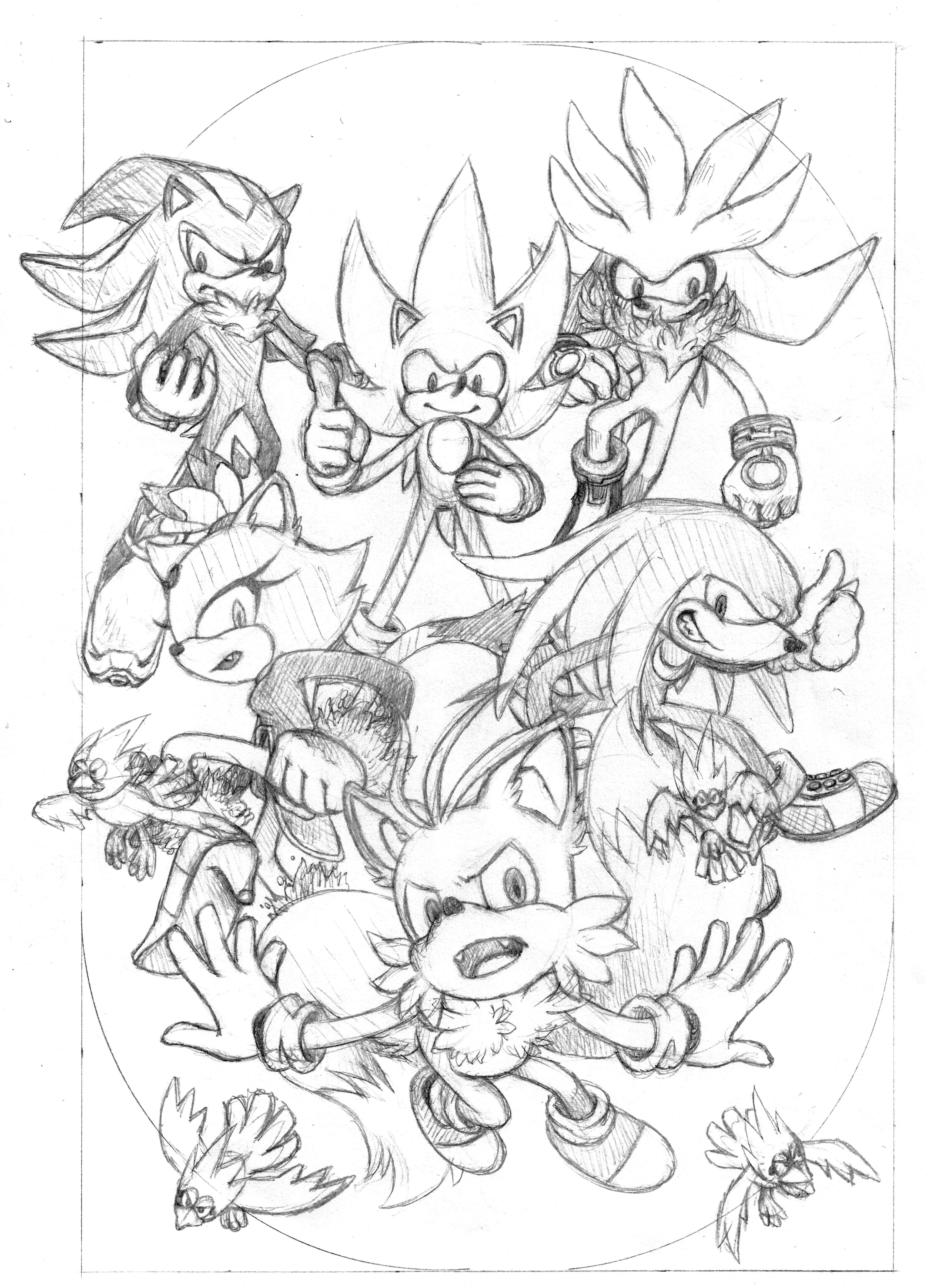 Super sonic super tails super knuckles super shadow super silver and burning blaze sonic the hedgehog know your meme