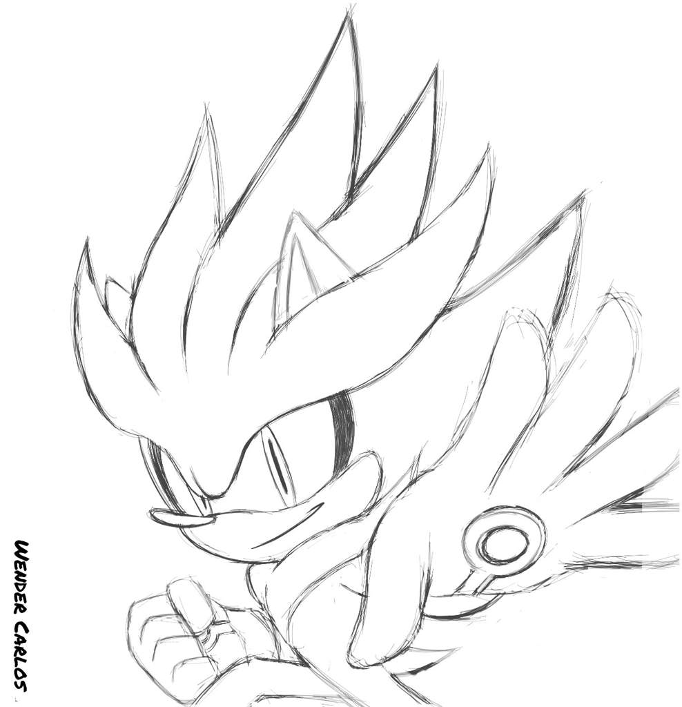 Super silver fanart sonic the hedgehog amino