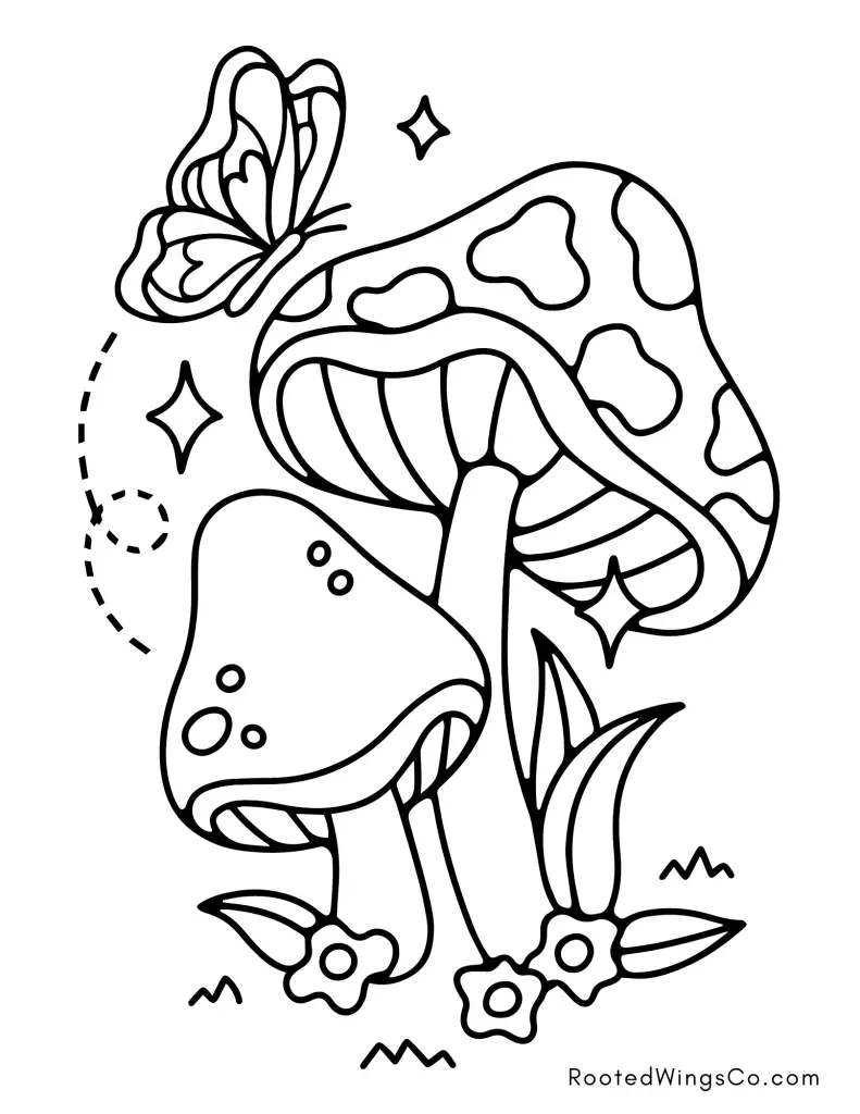Free butterfly coloring pages
