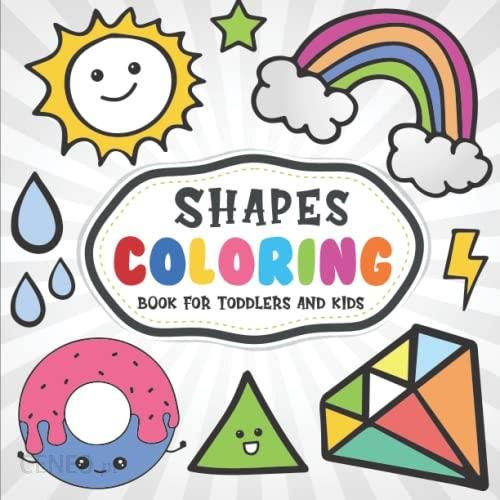 Coloring book shapes for toddlers and kids super sie coloring pages with adorable square cube star cloud and any ore big shapes for boys and